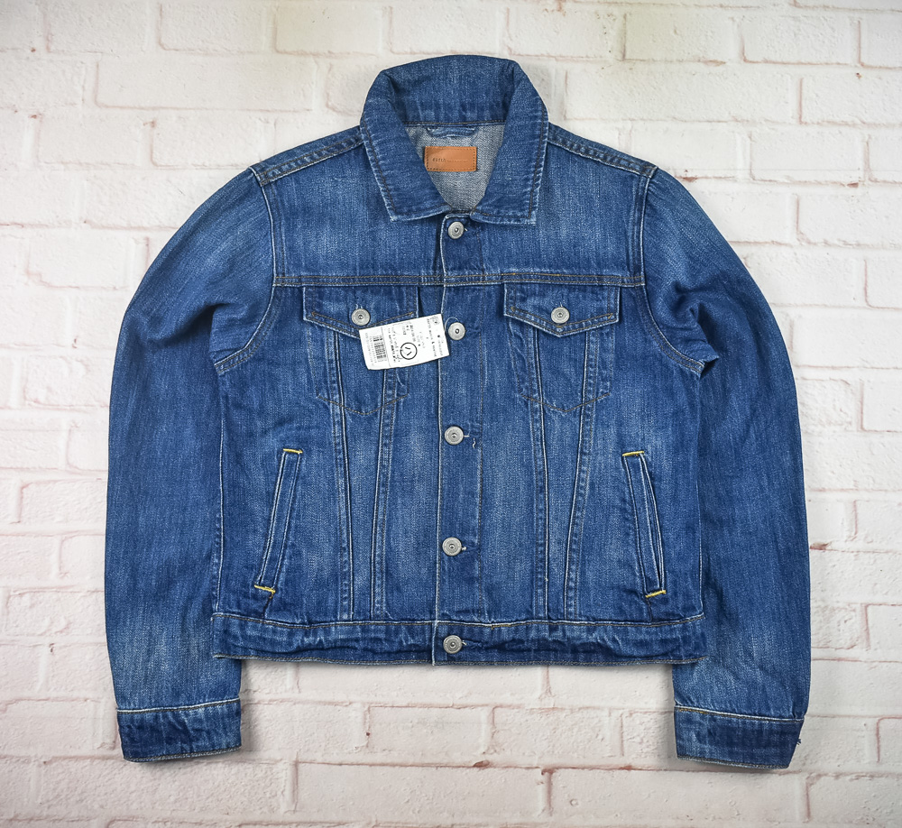 earth music&ecologyแท้ รอบอก 36 เสื้อแจ็คเก็ตยีนส์ ผู้หญิง เอิร์ธ มิวสิค แอนด์ อีโคโลจี สียีนส์ เสื้อแขนยาว เนื้อผ้าดี