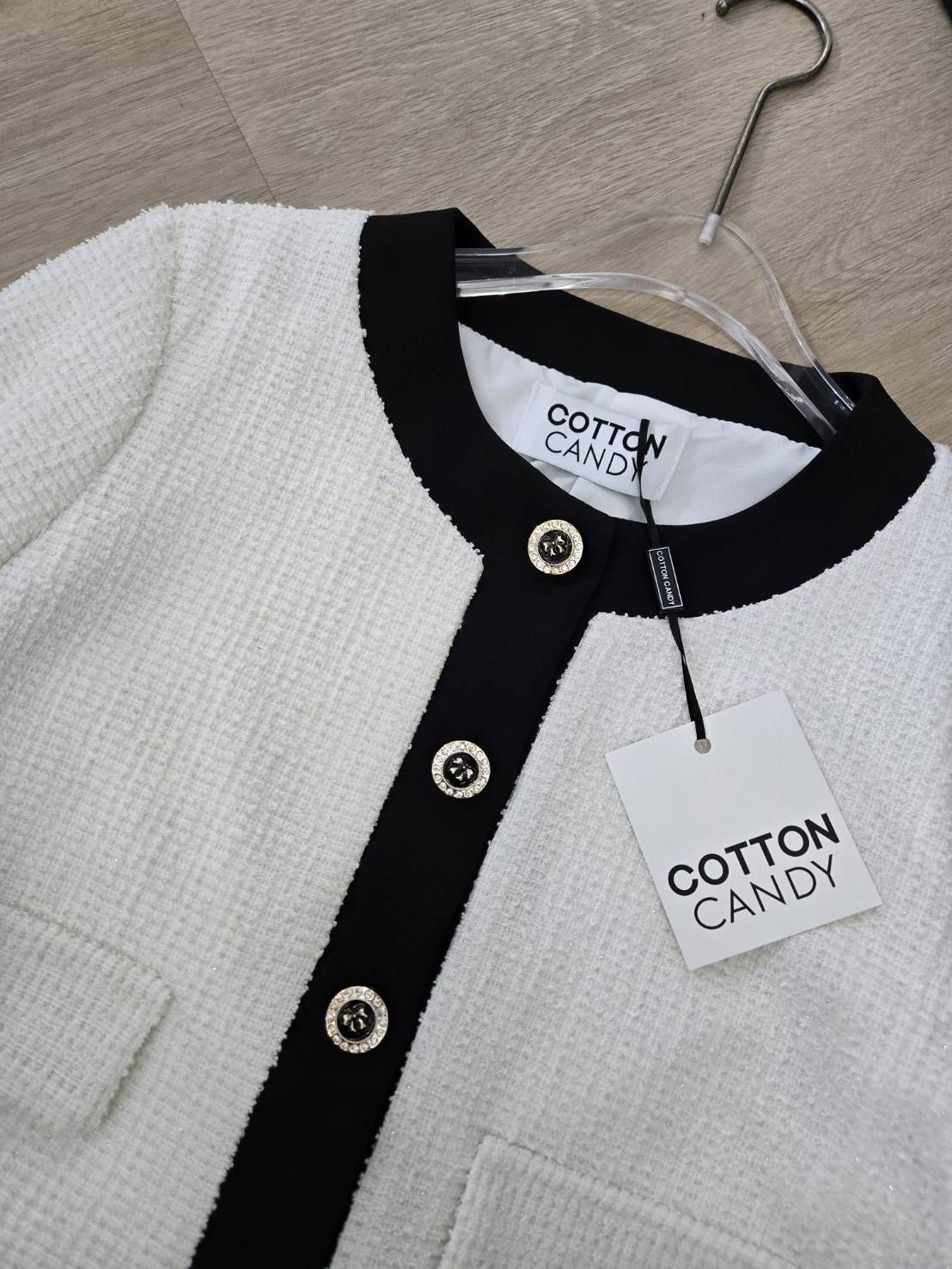 Tag#cottoncandy ผ้าทวรตยืดพรีเมี่ยมเท่านั้น เสื้อเบลเซอร์ผ้าทวีตนำเข้าล่าสุด