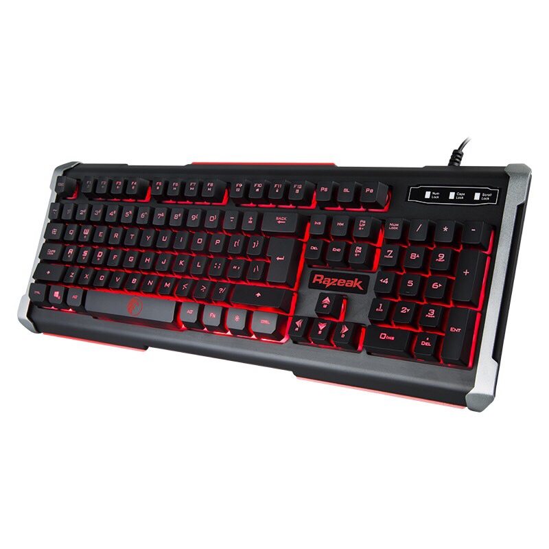 RAZEAK KEYBOARD GAMING รุ่น KB-8277 แบบ BREATHING BLACKLIT RUBBER SWITCH SKU-00221