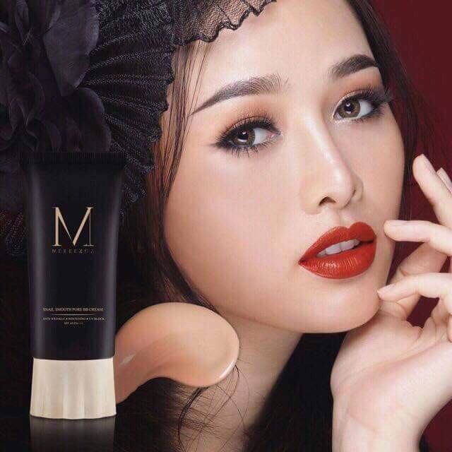 Merrez'ca Snail Smooth Pore BB Cream 50 ml เมอร์เรก้า บีบีหอยทาก 50 มิลลิลิตร(หลอด)