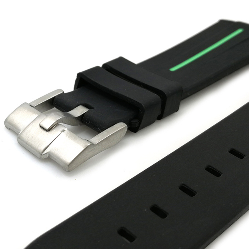 สายนาฬิกายาง RUBBER B เขียว สำหรับ ROLEX ขนาด 20 mm RUBBER B WATCH STRAP GREEN