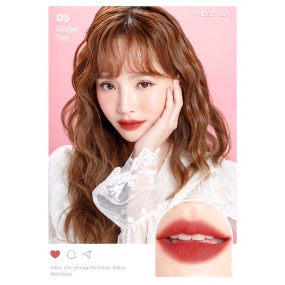 Meilinda Lip Airy Rouge Matte Tint MC2069 เมลินดา แอร์รี่ รูจ แมท ทินท์ 4.3กรัม