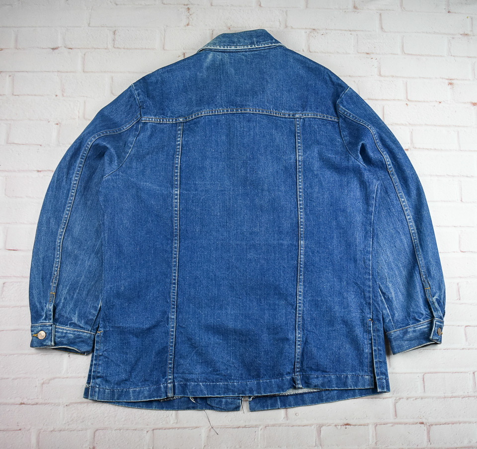 Wrangler®แท้ อก 49 เสื้อยีนส์ เสื้อแจ็คเก็ตยีนส์ ผู้ชาย แรงเลอร์ สียีนส์ เสื้อแขนยาว เนื้อผ้าดี Made in U.S.A.