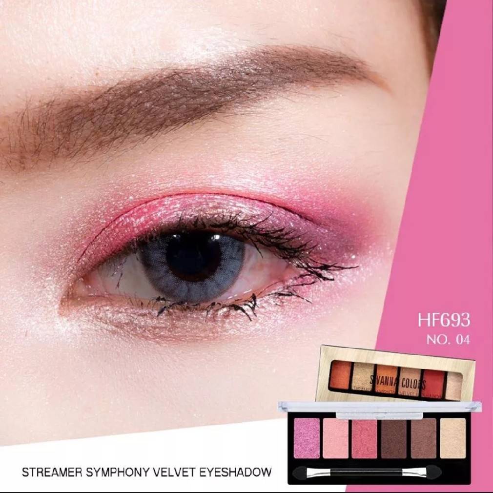 Sivanna Colors Streamer Symphony Velvet Eyeshadow HF693 ซีเวียน่า อายแชโดว์พาเลท อายแชโดว์ เนื้อครีม
