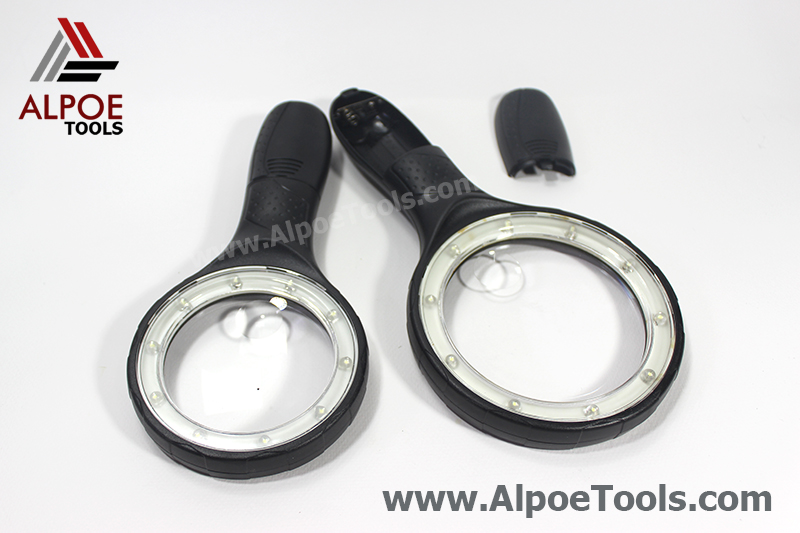 แว่นขยาย ไฟรอบ 10 LED 2 Lens