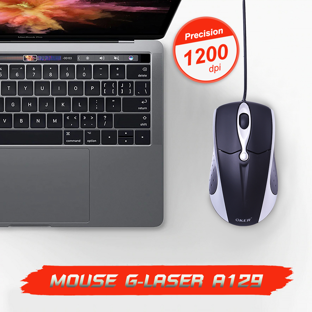 A129 OKER OPTICAL MOUSE USB A129 MO-OK-OU-129XX