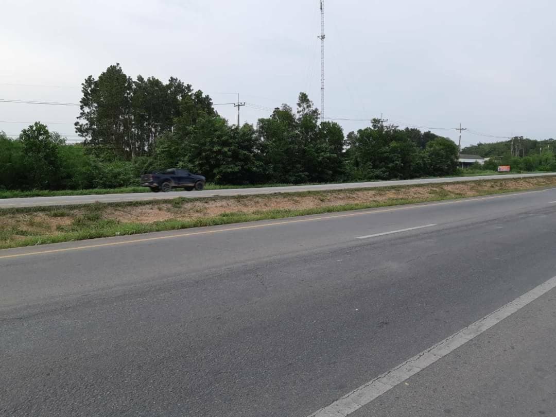 ขายที่ดินติดถนนใหญ่ (หาดใหญ่-ปัตตานี) ราคาถูกที่สุดห่างจากวิทยาลัยเทคนิคจะนะ500เมตร อ.จะนะจ.สงขลาเหมาแก่การทำธุรกิจ3ไร่3งาน78ตรว.