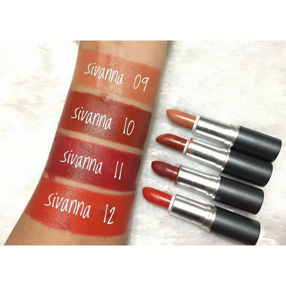 Sivanna Colors Silk Matte HF360 ซีเวียน่า ลิปแมท ลิปสติกเนื้อแมท ลิปสติก เนื้อแมท ลิปเนื้อแมท ลิปสิวันนา ❤