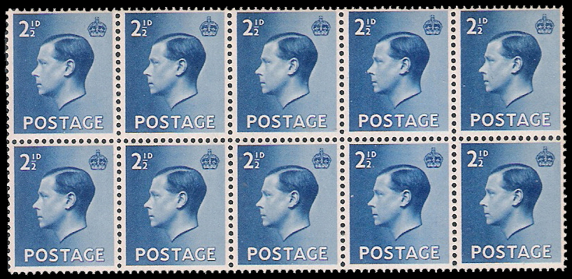 1936 King Edwald 8 Set of 4s