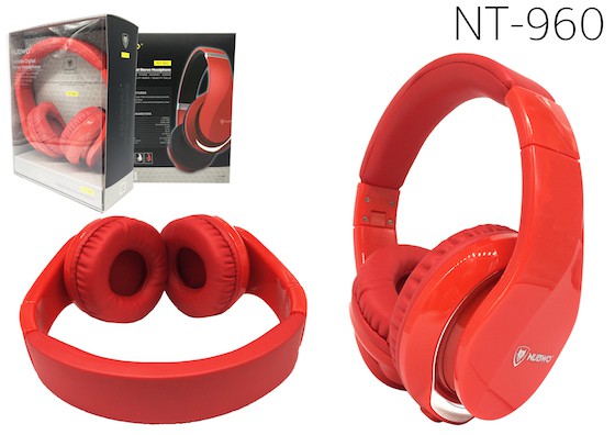 NT-960 NUBWO Headset+Mic SMALL TALK HP-HM-NW-960BL,RE,WH