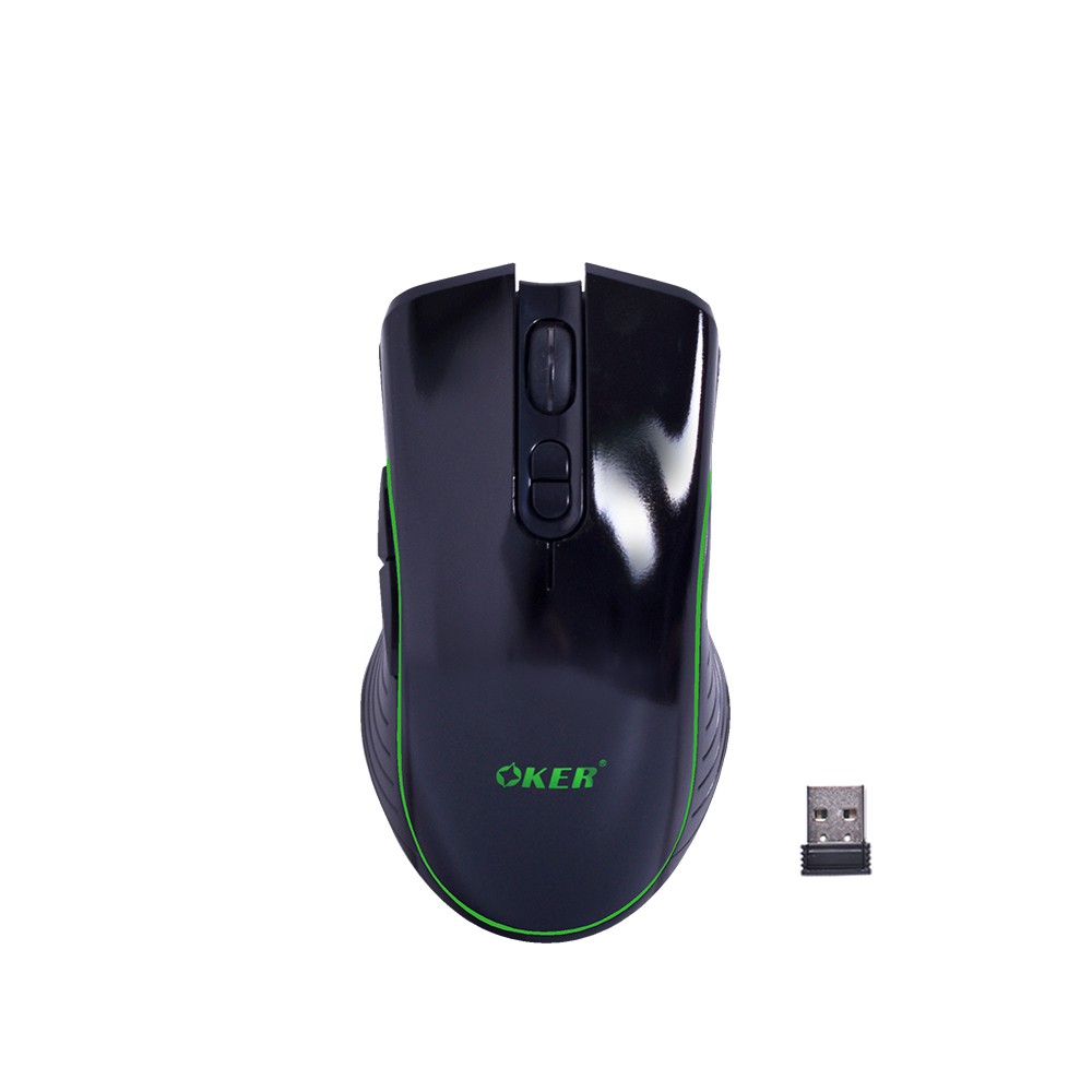 OKER M257 WIRELESS MOUSE 1600DPI เม้าท์ไร้สาย ไฟ7สี CHARGING SKU-02957