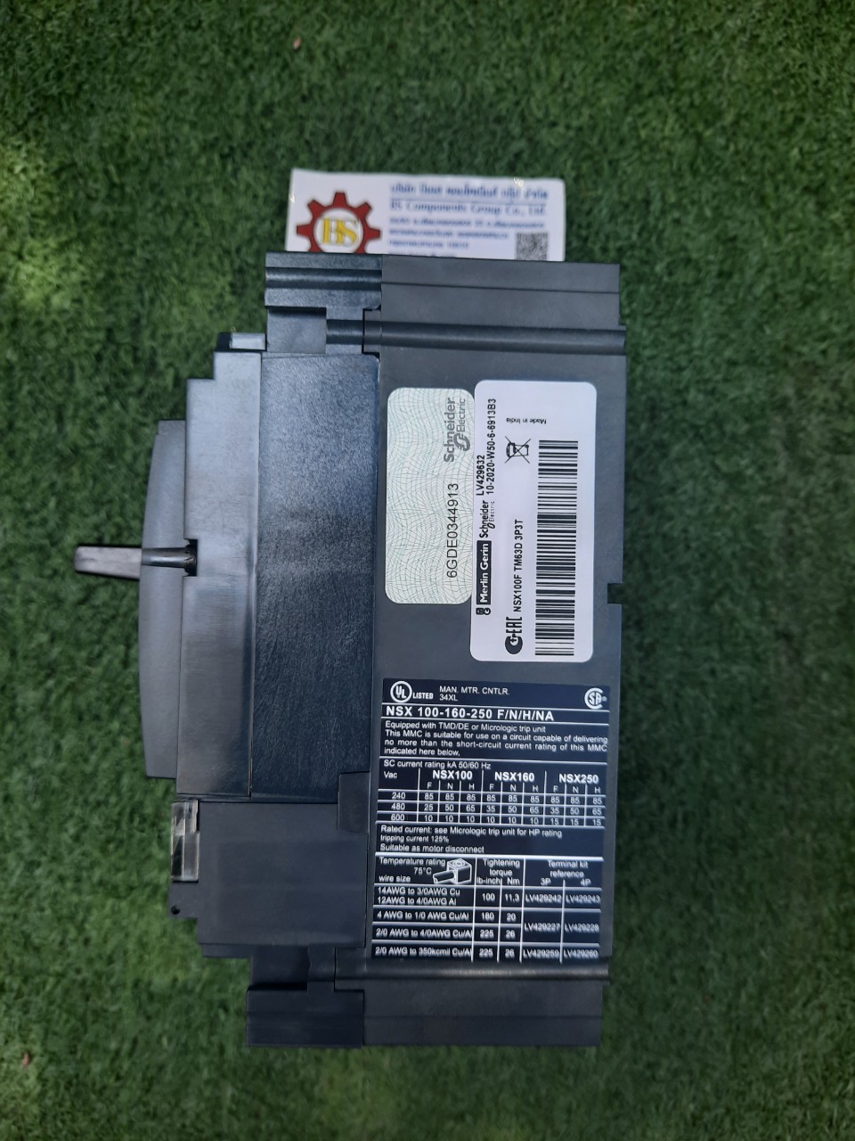 Schneider : LV429632 MCCB NSX100F 3P 63A 36kA