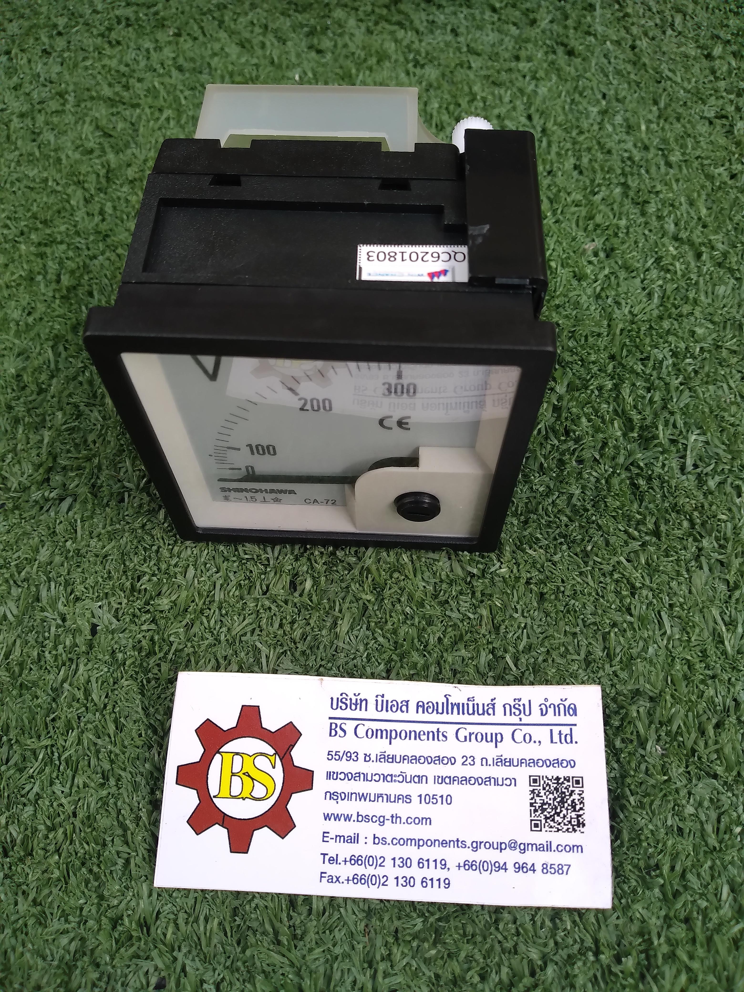 SHINOHAWA : AC Volt Meter 300V CA-72 72x72mm