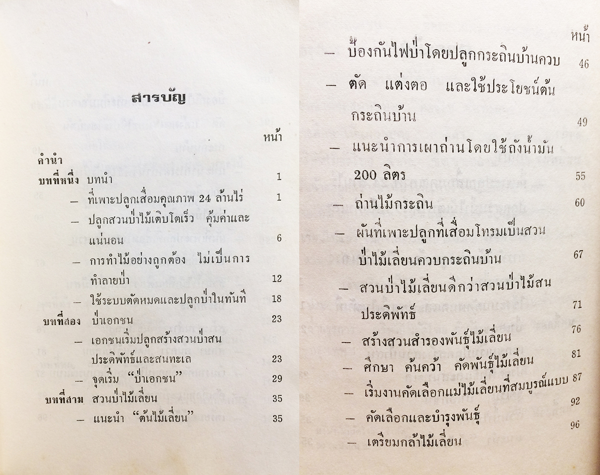 อาชีพปลูกสร้างสวนป่า