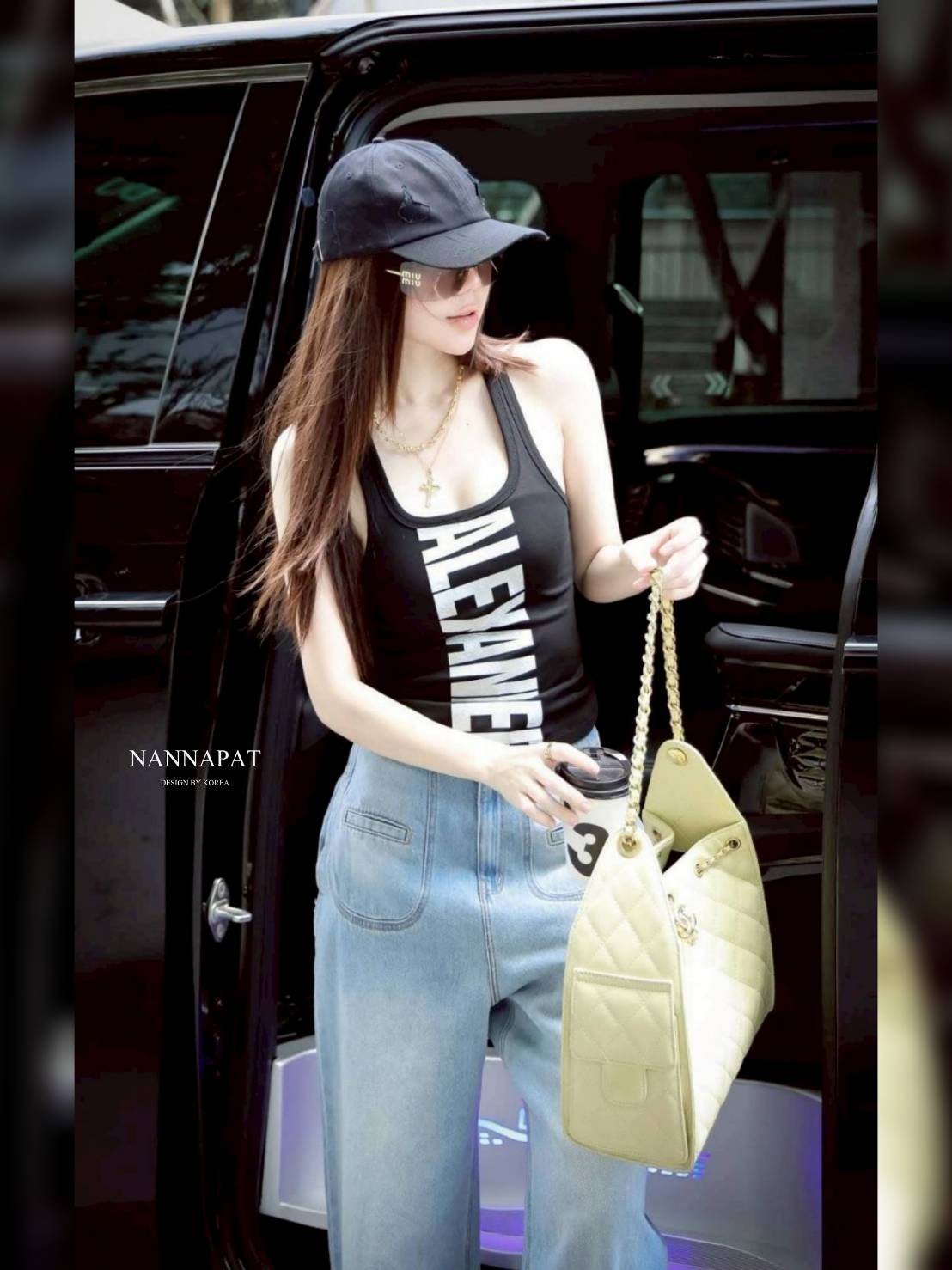 TAG :: NANNAPAT (NP) 🎗️ CONCEPT ::SET เสื้อผ้ายืด นุ่ม ใส่สบาย + กางเกงยีนส์แท้ฟอกซีด