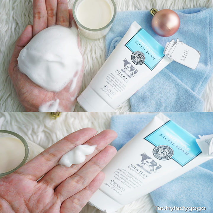 Scentio Milk Plus Facial Foam 100ml โฟมล้างหน้านม