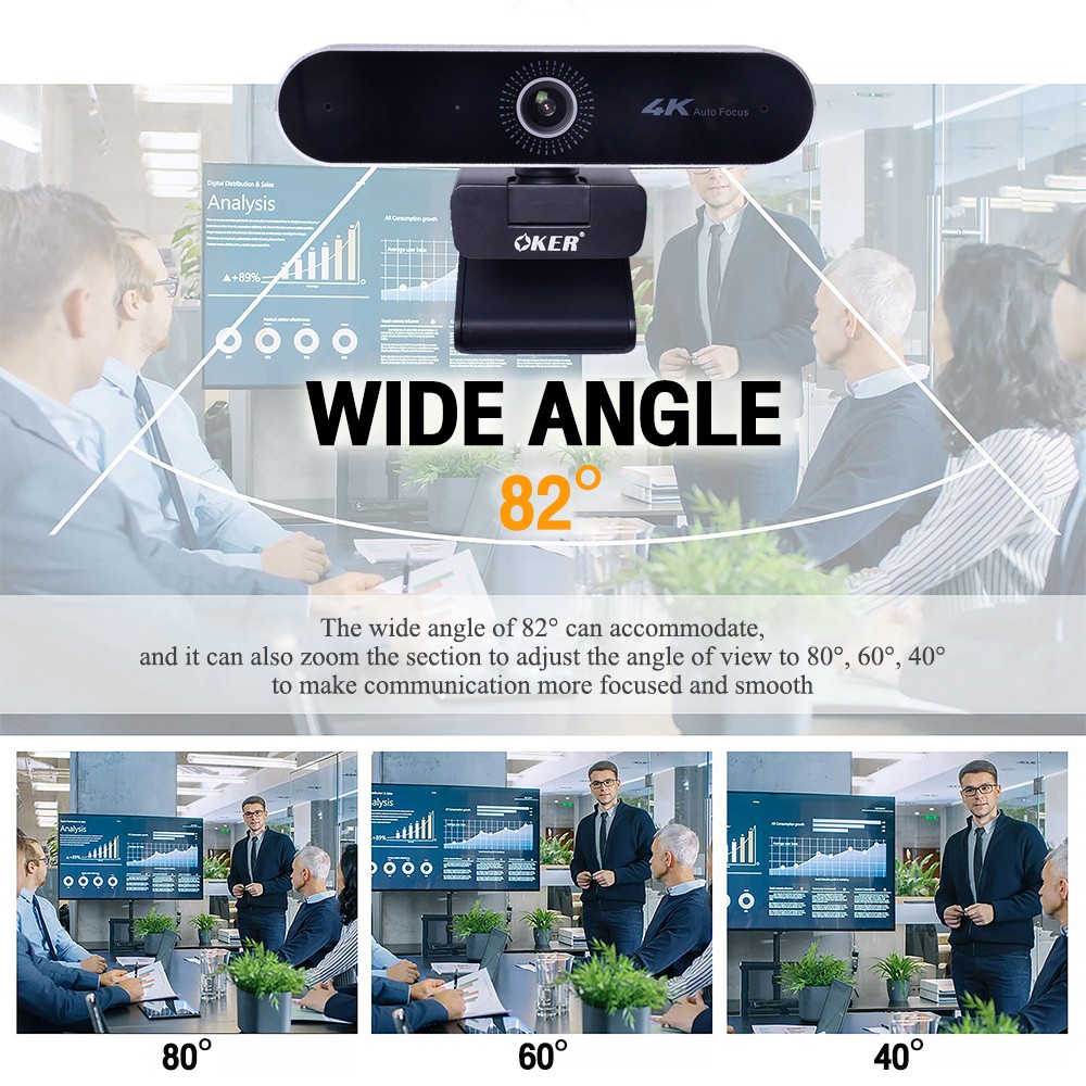 HD A538 OKER WEBCAM ULTRA 4K 5m CM-OK-HD-HD538