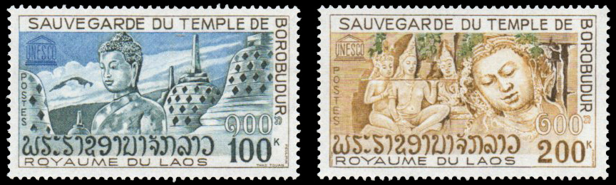 1975 UNESCO Campaign for Preservation of Borobudur Temple (in Indonesia)