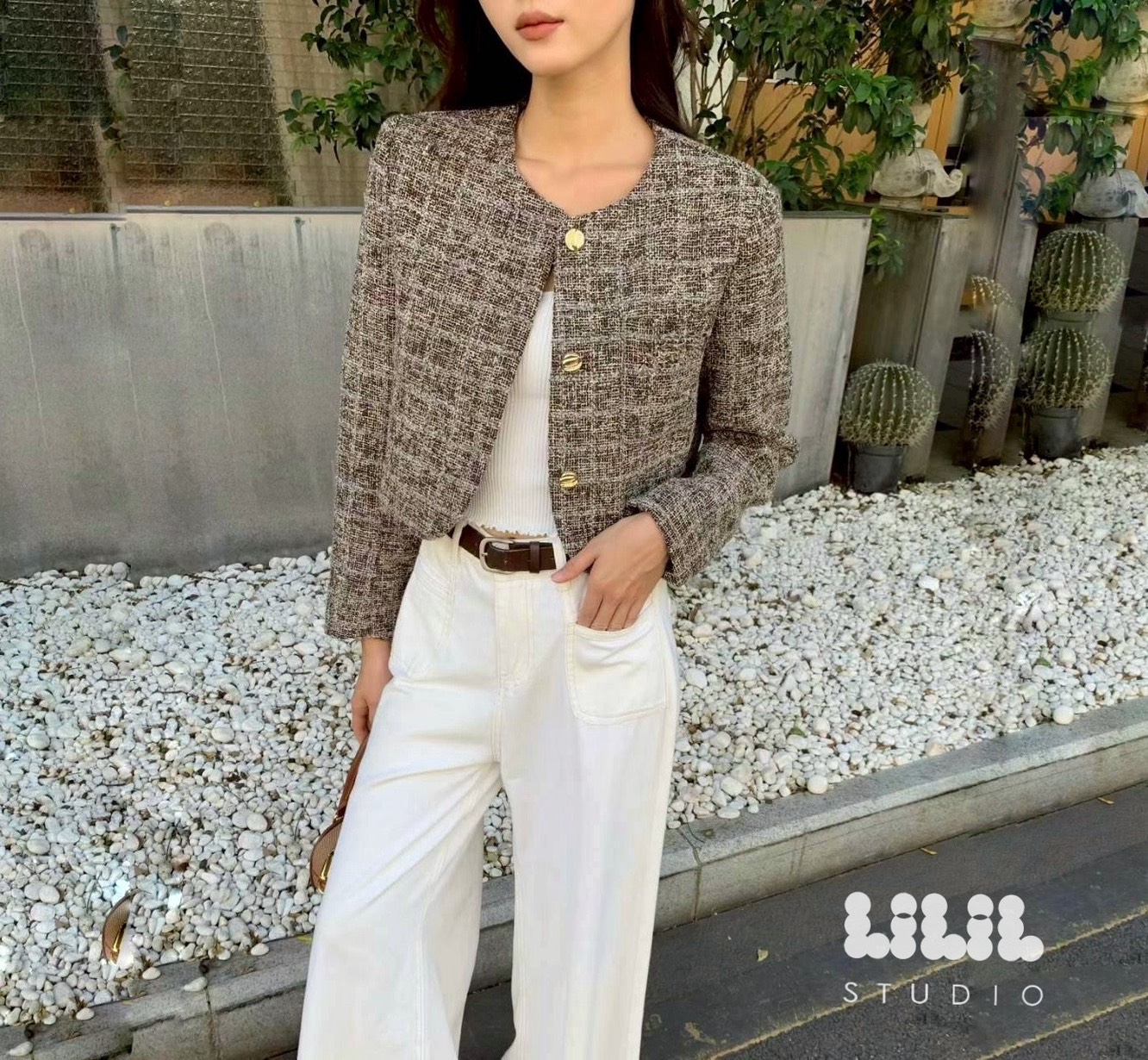 New Tweeds Blazer🐰 เสื้อทวีตงานตัดเย็บอย่างดีมีซับในผ้ามัน กระเป๋าจริง ทรงสวย กระดุมทองค่ะ