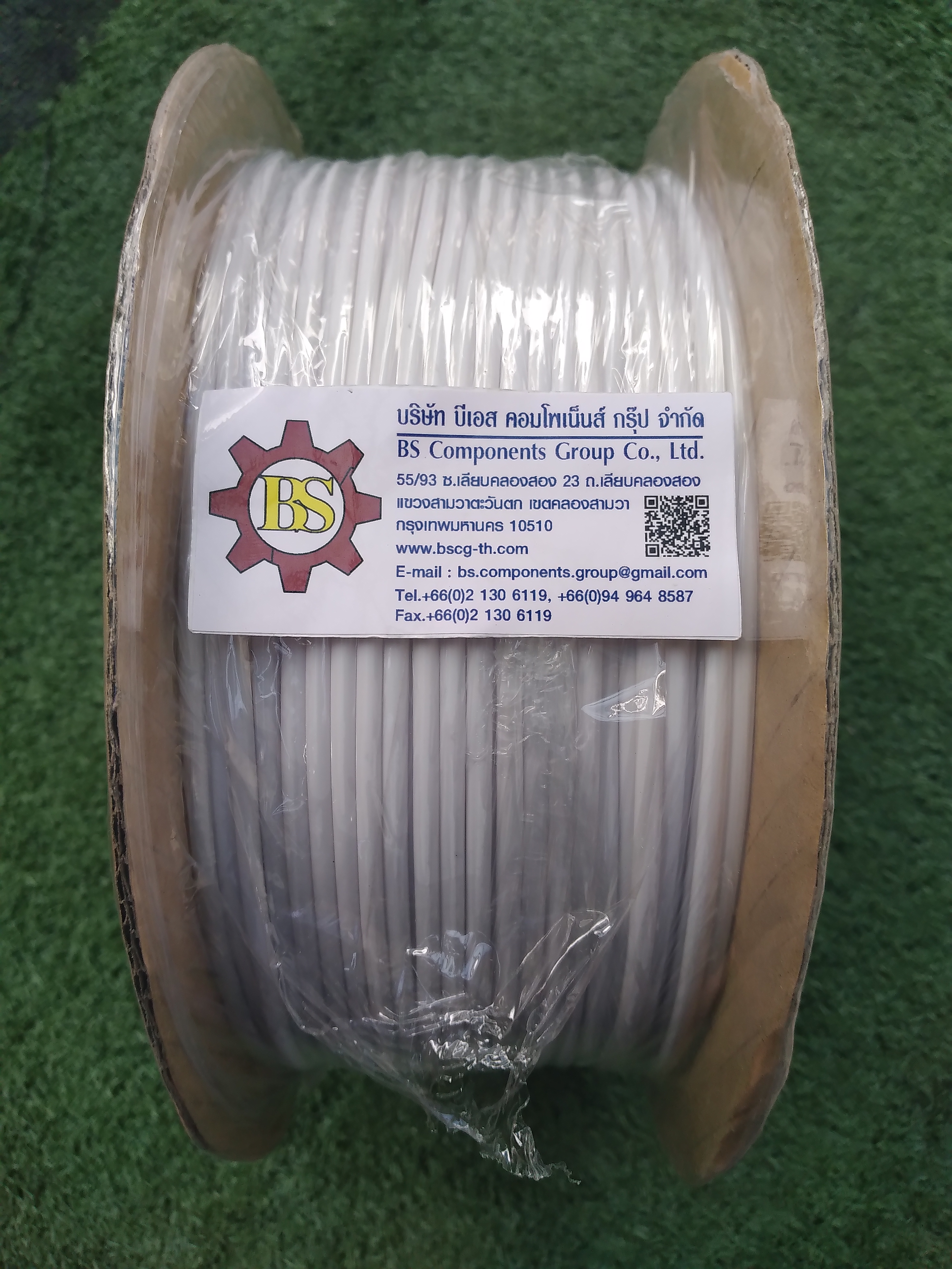 BS-TECH : ท่อมาร์คสายไฟ 3.5mm. ผิวมัน 200m/ม้วน