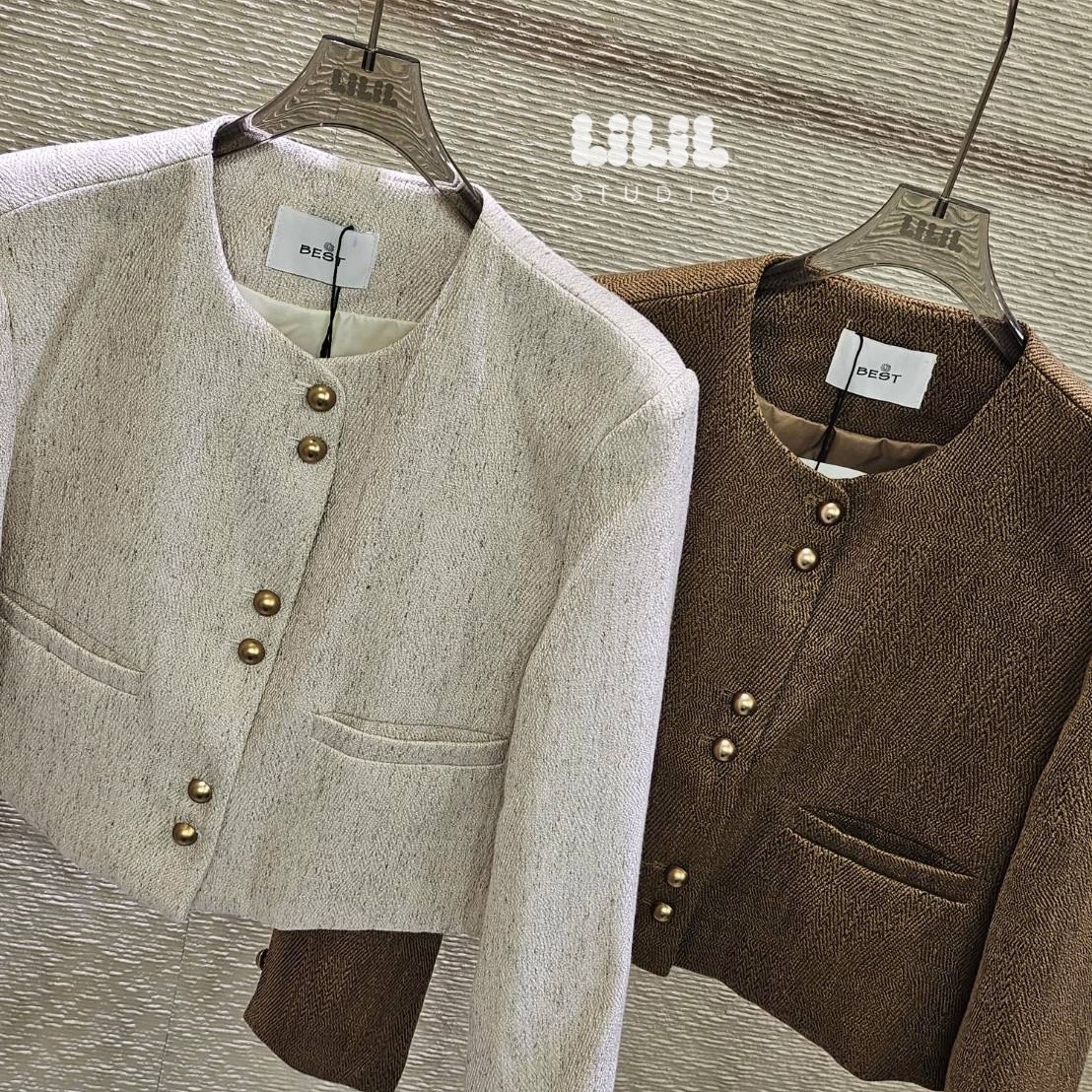 เบลเซอร์Korea style สั่งได้เลยนะคะ ผ้าดูดี cutting เนี้ยบสุด มีซับใน พร้อมส่งค่ะ