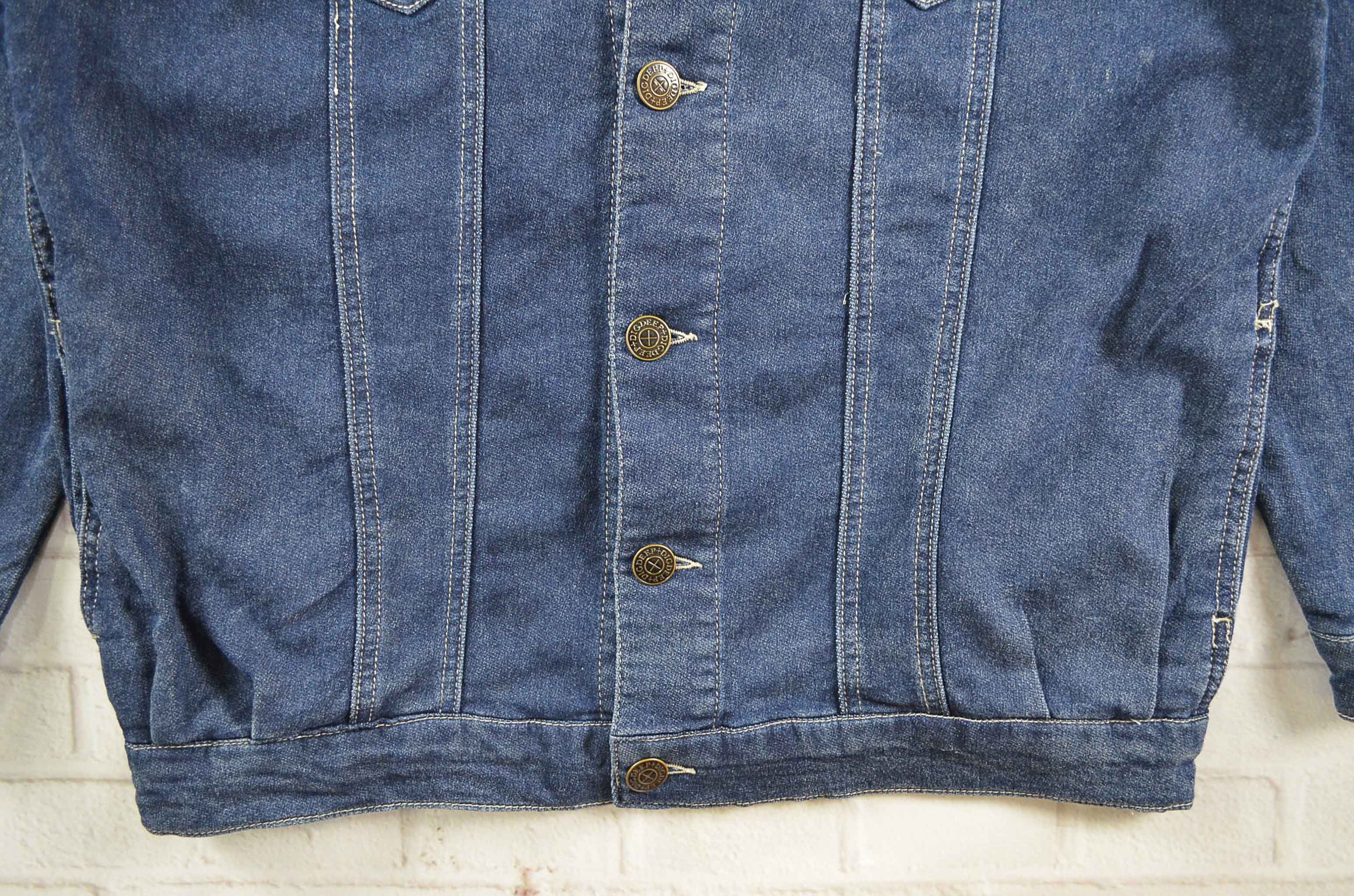 JEANS อกจริง48' (3XL) เสื้อแจ็คเก็ตยีนส์ เสื้อยีนส์แขนยาวหญิงชาย ผ้ายีนส์ยืด ผ้านุ่มใส่สบายใส่คลุมกันแดด