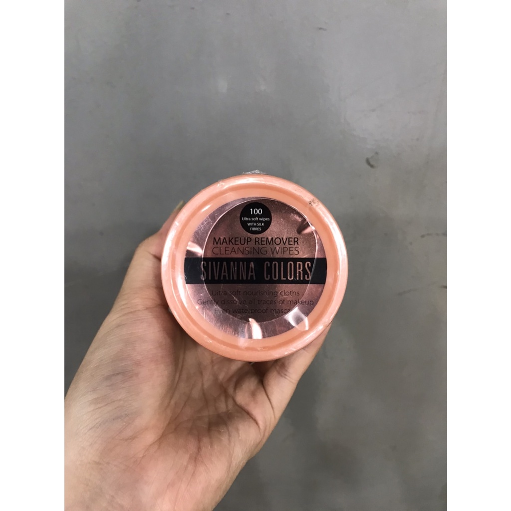 Sivanna MakeUp Remover CLEANSING WIPE 100แผ่น HF778 สิวันนา ทิชชู่เปียก แผ่นเช็ดเครื่องสําอาง ทิชชู่เปียกเช็ดหน้า