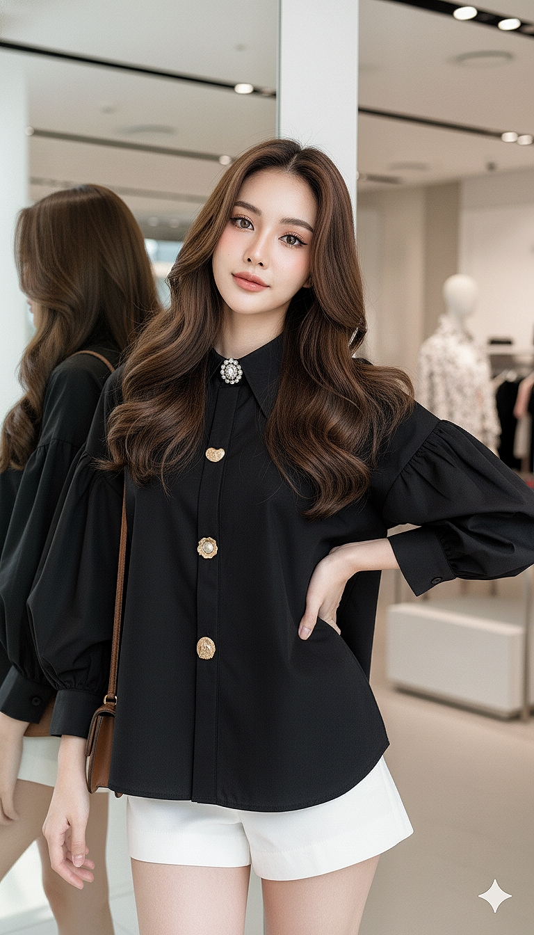 Tag#cottoncandy เสื้อเชิ๊ตทรงoversize รุ่นนี้ดีเทลแต่งกระดุมนำเข้าล่าสุดรุ่นนี้แนะนำเลยคร่าาาา ทรงสวยใส่สบายมากๆ เล่นดีเทลกระดุมสั่งพิเศษ งานดีสุดๆ แมทง่ายๆได้ลุคสุดปังเลยคร่าาาา