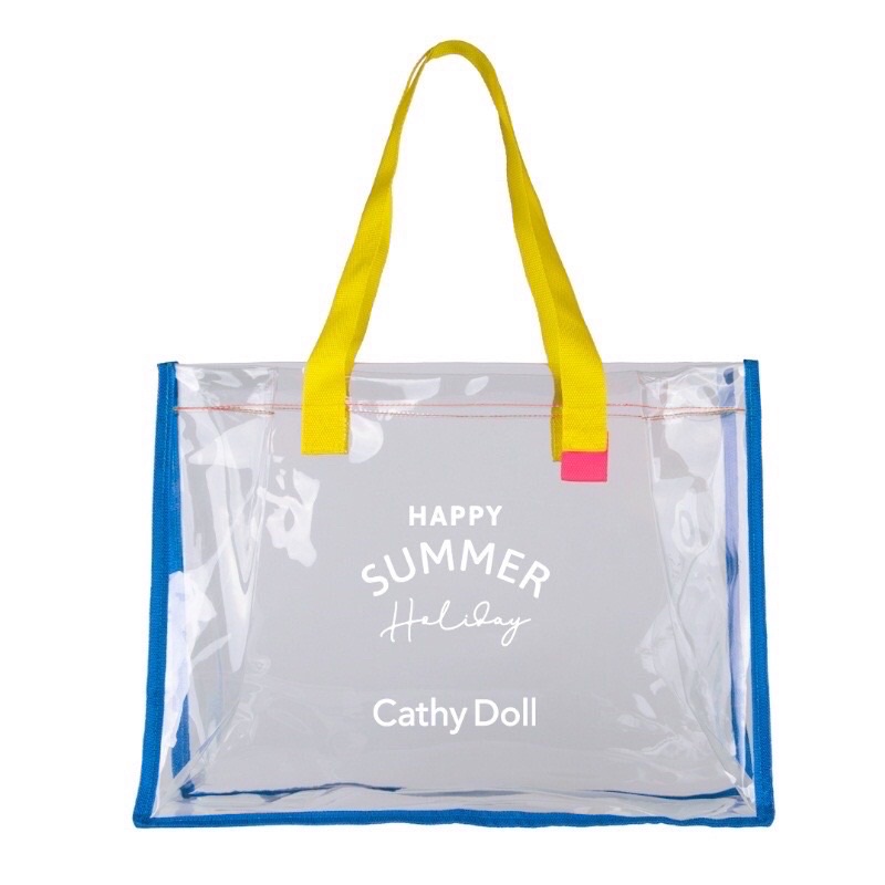 กระเป๋า พลาสติกใส PCV สะพานข้างได้