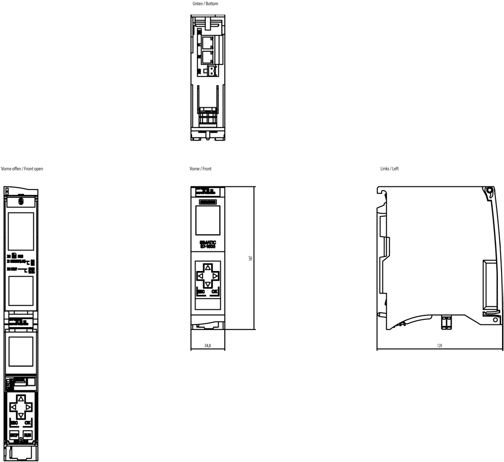 SIEMENS SIMATIC S7-1500, CPU 1513-1 PN, 6ES7513-1AL02-0AB0