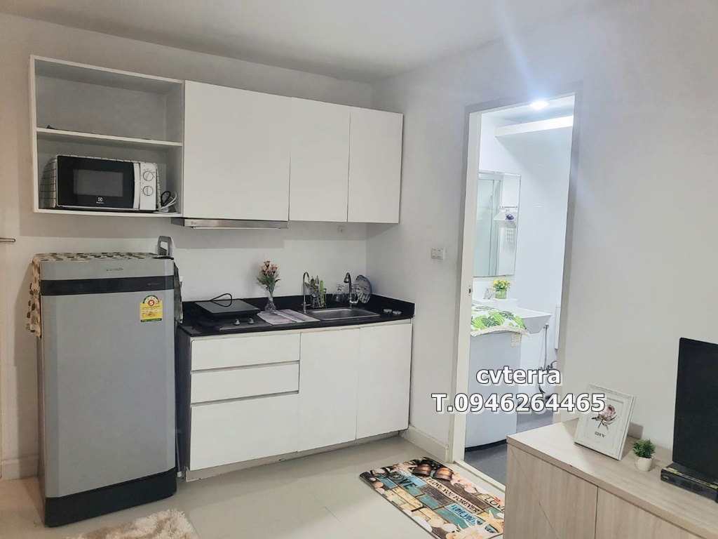 ให้เช่า สวิฟท์ คอนโด ใกล้มหาวิทยาลัยเอแบคบางนา 2 ห้องนอน ขนาด 44.16 ตร.ม ชั้น 3 วิวสระน้ำ