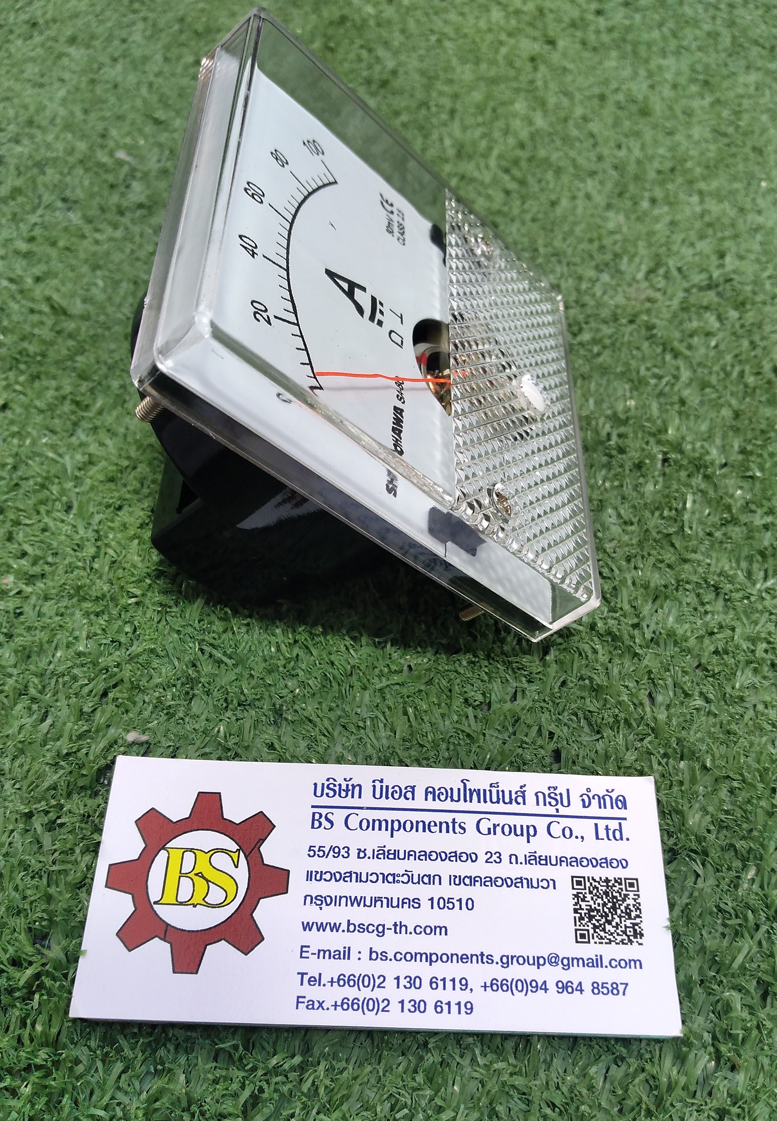 SHINOHAWA : DC Amp meter SA-80 80x80mm. 100A/50mv