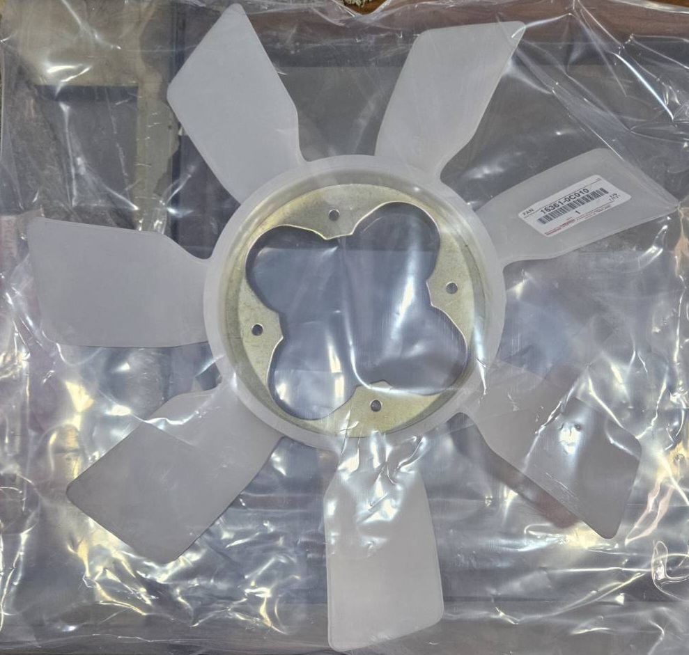 ใบพัดลม พัดลมหม้อน้ำ TOYOTA VIGO, Fortuner 2.7 , COMMUTER ( 2TR ) เบนซิน เกรด A 100% [ 16361-0C010 ] อันละ T JNZ Y