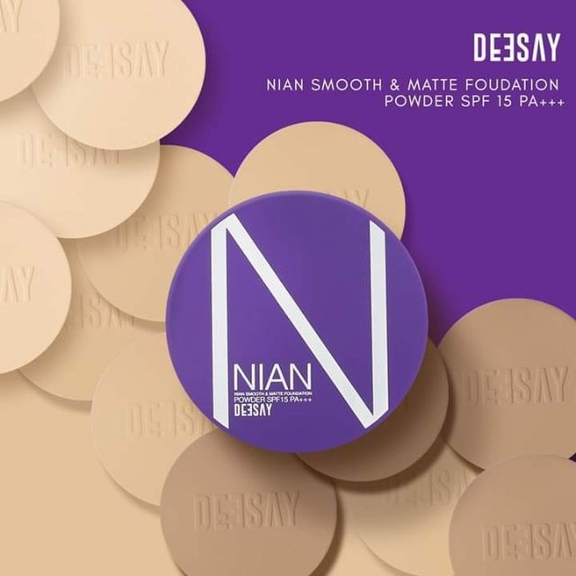 แป้งเนียน NIAN 💜สูตร 2 คุมมัน กันน้ำ เนียนนาน