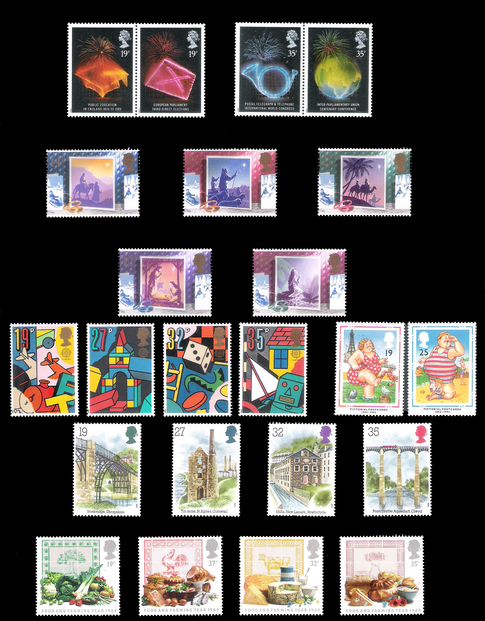 6 SETS of 1989 Great Britian