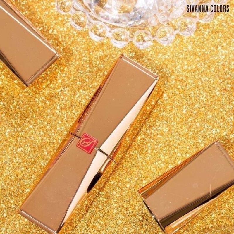 SIVANNA COLORS LUXURY POWER MATTE LIPSTICK HF5023 ลิปสติกเนื้อเวลเวทแมท ซีเวนน่า คัลเลอร์ ลิปสติกเนื้อแมท