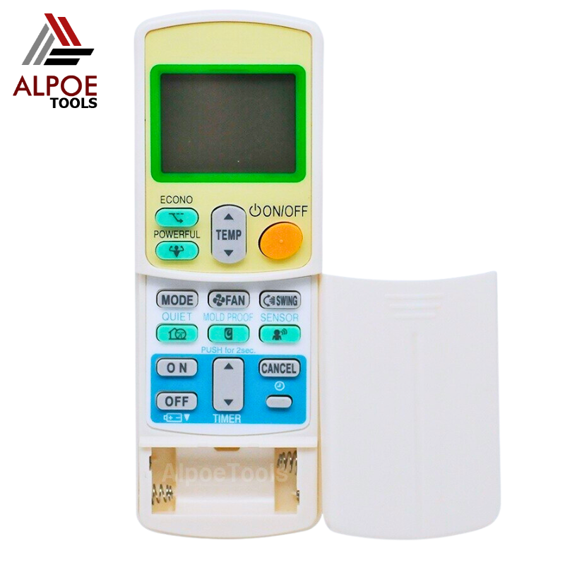 รีโมทแอร์ Daikin ฝาสไลด์ ปุ่ม Powerful , ECONO