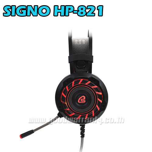 HP-821 BLACK SIGNO 7.1Headphone+MIC LED HP-HM-SI-821BK