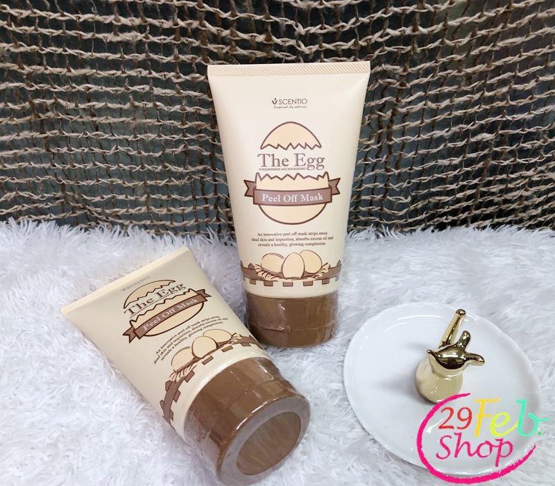 Scentio The Egg Peel Off Mask เซนทิโอ ดิเอ้ก พีล ออฟ มาร์ค 100ml