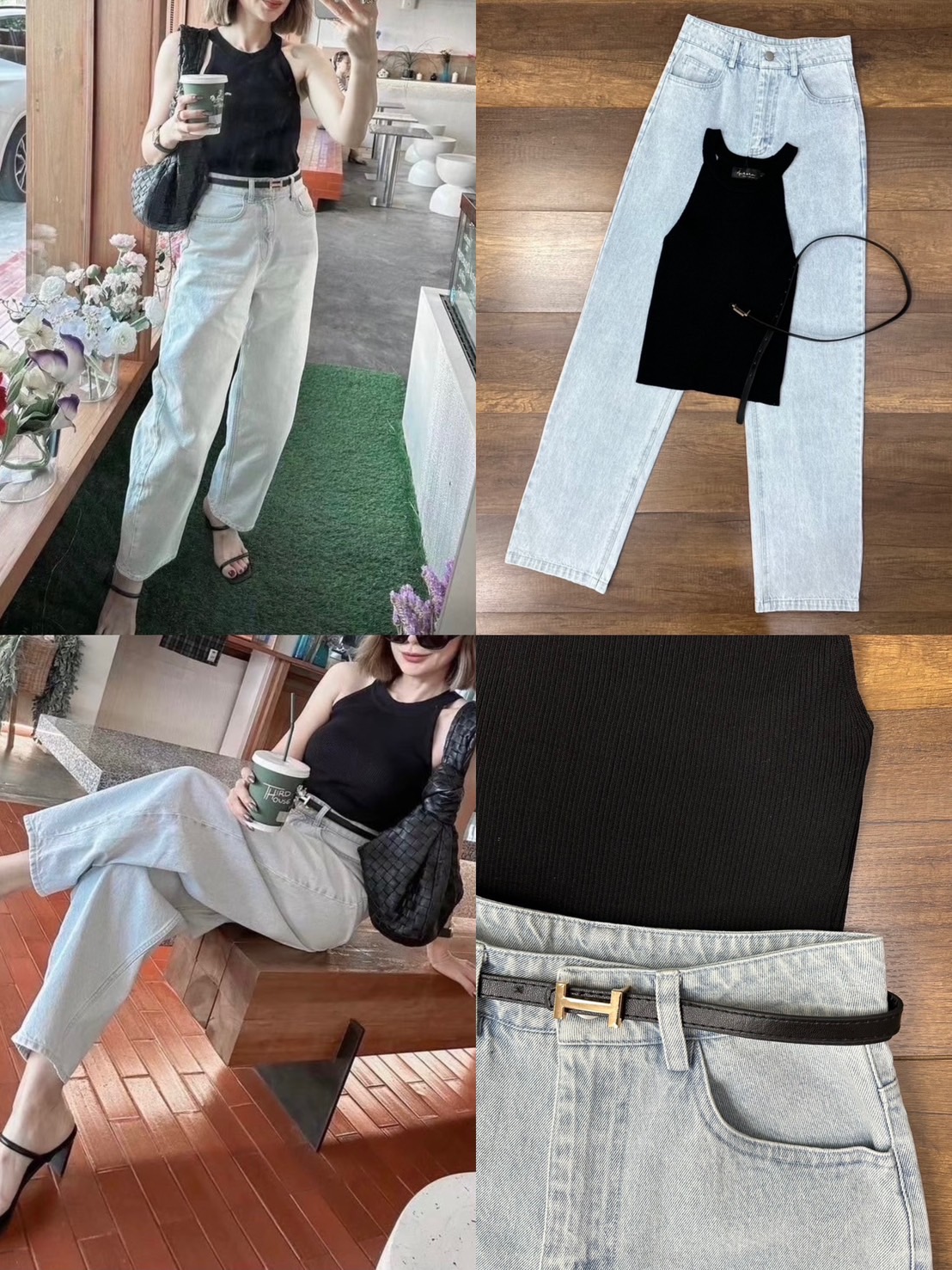 Setผ้าร่อง เนื้อผ้ายืดหยุ่นตามลำตัวอย่างดี ผ้าดี๊ดี (เสื้อทรงสวม) +++มาพร้อมกับกางเกงยีนส์ขายาว ที่แมชกันได้อย่างลงตัว เนื้อผ้ายีนส์อย่างดีหนานิ่มฟู มีกระเป๋าใช้งานได้จริง มีกระดุมและมีซิปหน้า +++มาพร้อม เข็มขัด