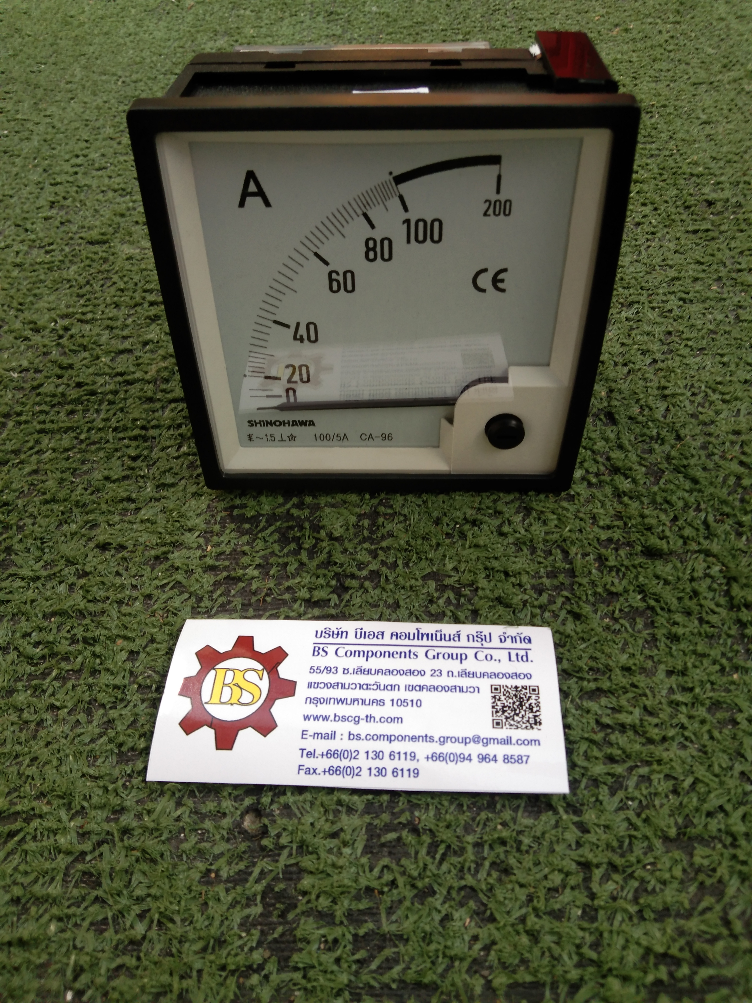 SHINOHAWA: Ampmeter CA96 (MT015) ต่อผ่าน CT 100/5