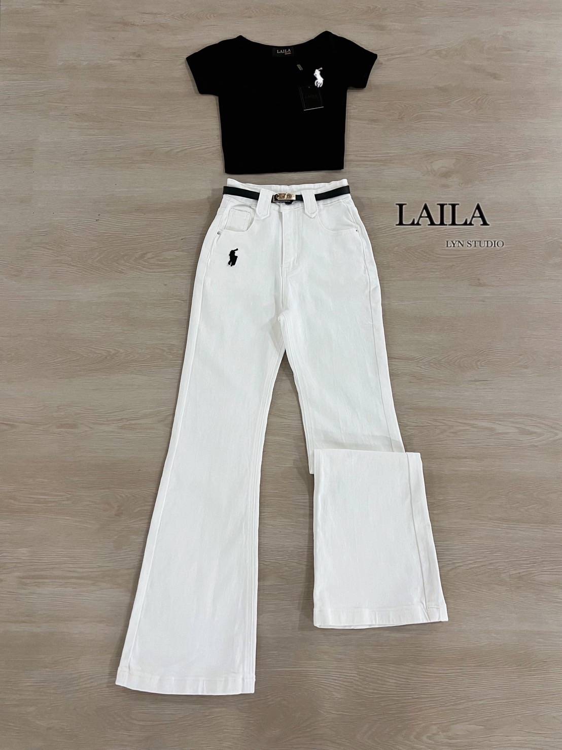 SET บอดี้สูท+กางเกงขายาว+เข็มขัด กางเกงโปโล #ยีนส์โปโล #กางเกงยีนส์ #กางเกงขาม้า #กางเกงยีนส์ขาม้า #กางเกงยีนส์สีขาว #ขาม้าขาว #เสื้อโปโล #เสื้อยืดโปโล #ชุดสวยแพง #ชุดเรียบหรู #ชุดเซ็ตกางเกง #bylaila