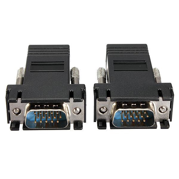 AD-076 GLINK VGA TO RJ45 Converter ตัวขยายพอร์ต VGA 15pin เป็น RJ45 LAN CAT5 CAT6 AD-VF-RJ-AD076
