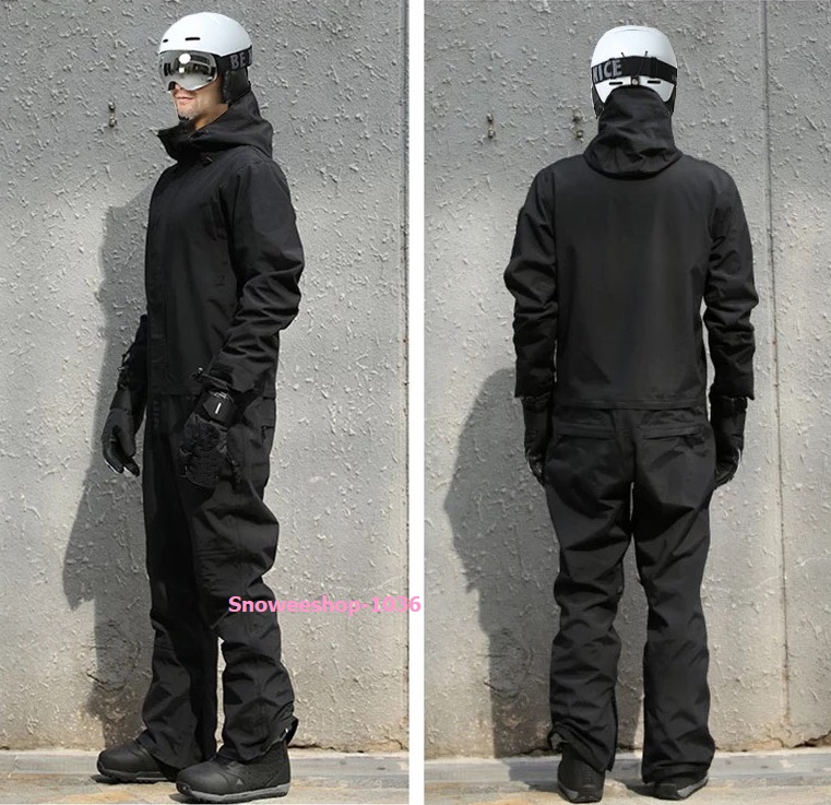 ชุดสโนว์บอร์ดจั๊มสูทผู้ชายผู้หญิง เซทสกีชุดยาวกันหนาวติดลบ 30 เหมาะสำหรับเล่นสกีลุยหิมะ