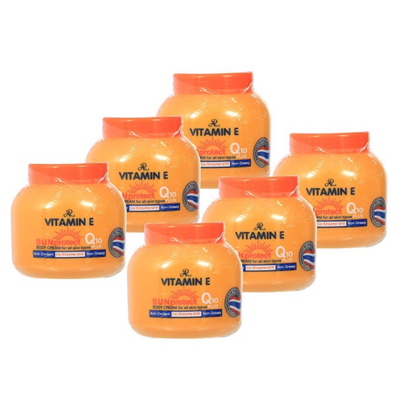 AR VITAMIN E SUN PROTECT Q10 PLUS BODY CREAM 200 g / เออาร์ วิตามิน อี บอดี้ครีม