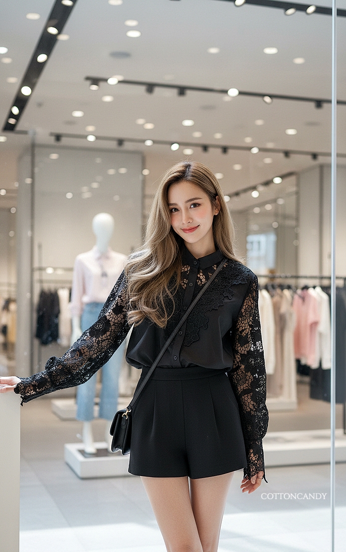 Tag#cottoncandy เสื้อดีเทลแต่งลูกไม้ฉลุ รุ่นนี้งานนำเข้าเกรดดีพรีเมี่ยม แพทเทิลนี้ใส่สวยหรูแน่นอนคร่าาาาา