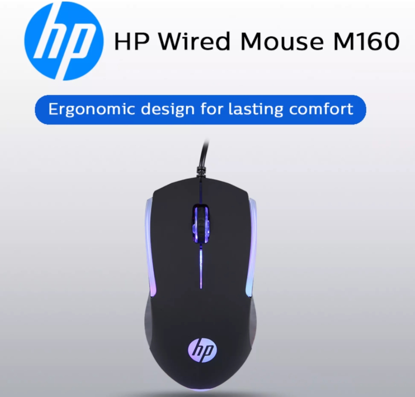 M160 HP Gaming Mouse USB มีไฟ MO-HP-GM-M160B