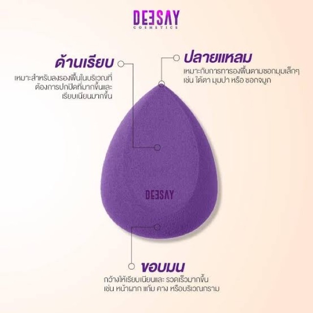Deesay Pudding sponge พัฟไข่ ดีเซ้ย์ ฟองน้ำแต่งหน้า ❤