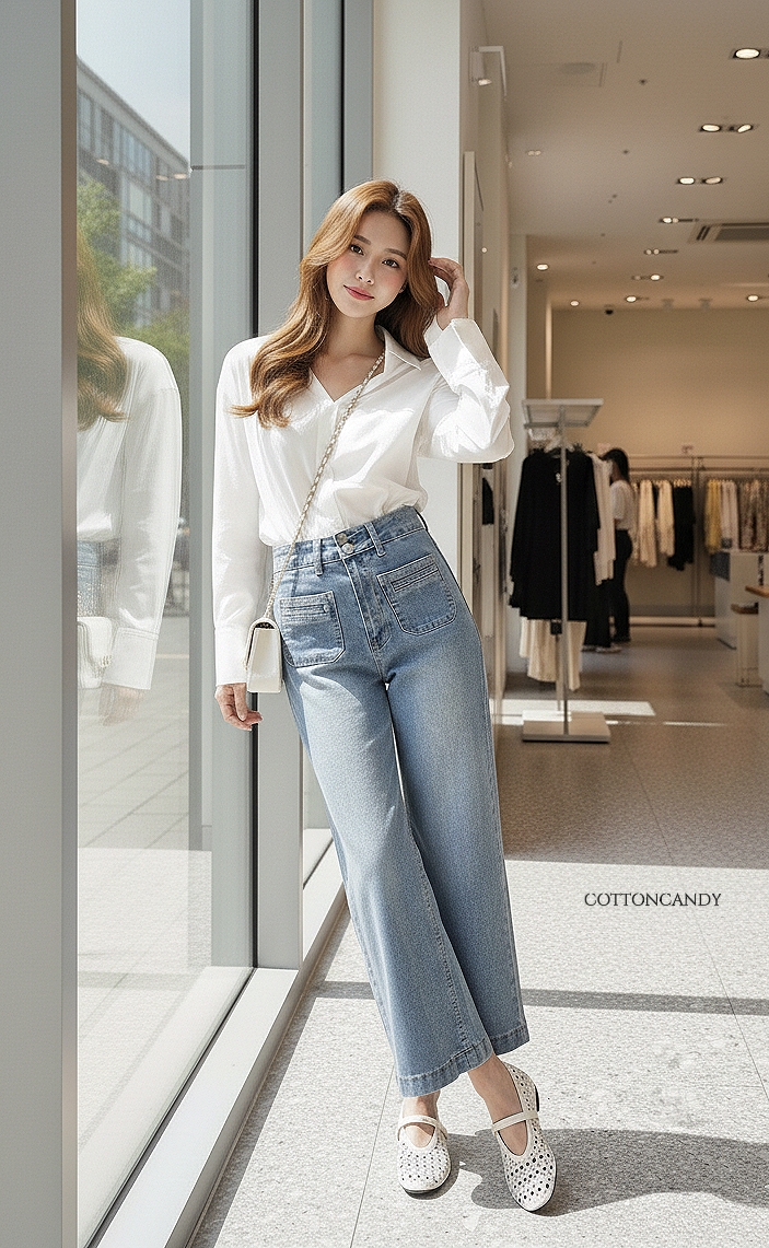 Tag#cottoncandy กางเกงยีนส์ผ้ายืดรุ่นนี้ บอกเลยใส่สบายมากๆคร่าาา แพทเทิลขากระบอกเล็ก7ส่วน ใส่ง่ายๆชิลๆ ผ้ายีนส์ยืดเนื้อดี ใส่สบายไม่อึดอัด โทนสรฟอกเฟดสีสวยมากๆ