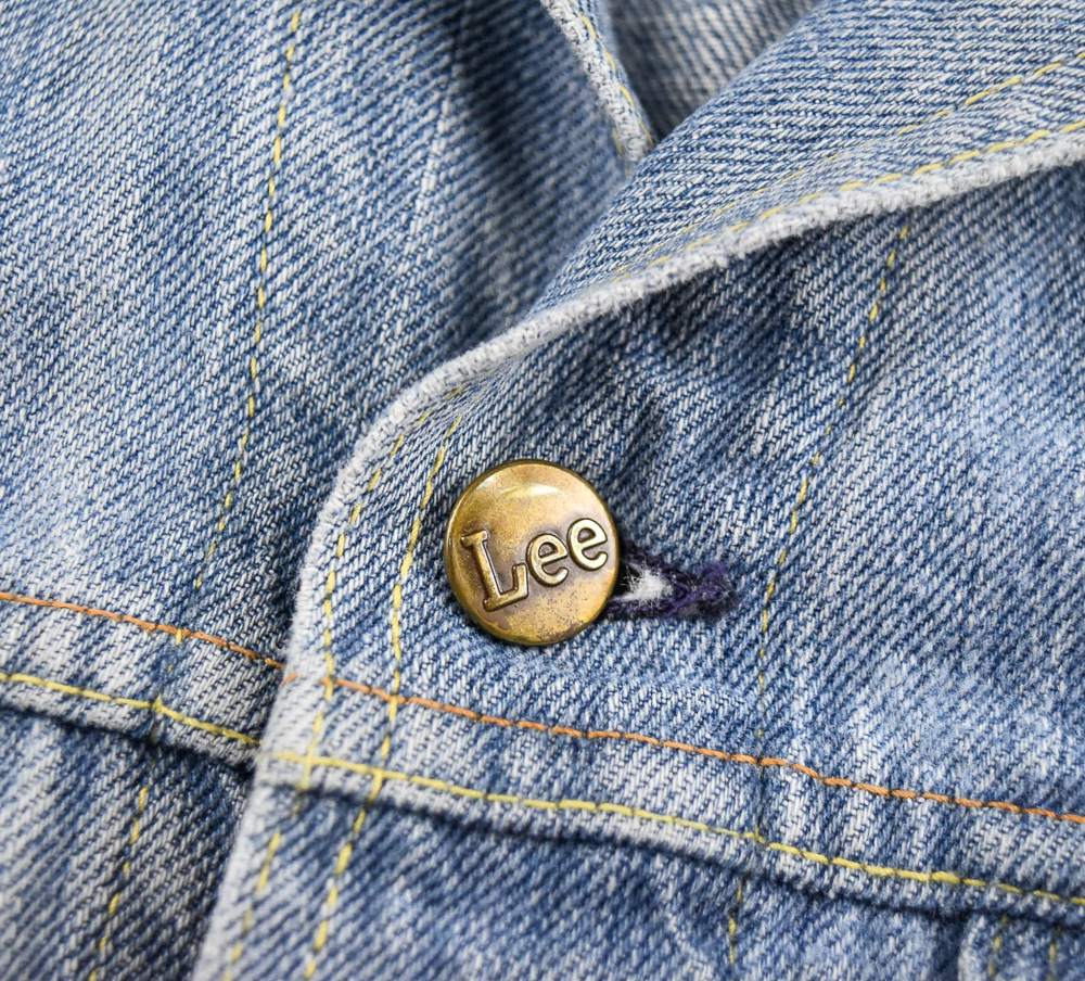 Lee®แท้ อก 41 เสื้อยีนส์ เสื้อแจ็คเก็ตยีนส์ ผู้ชาย ลี สียีนส์ เสื้อแขนยาว เนื้อผ้าดี Made in U.S.A.